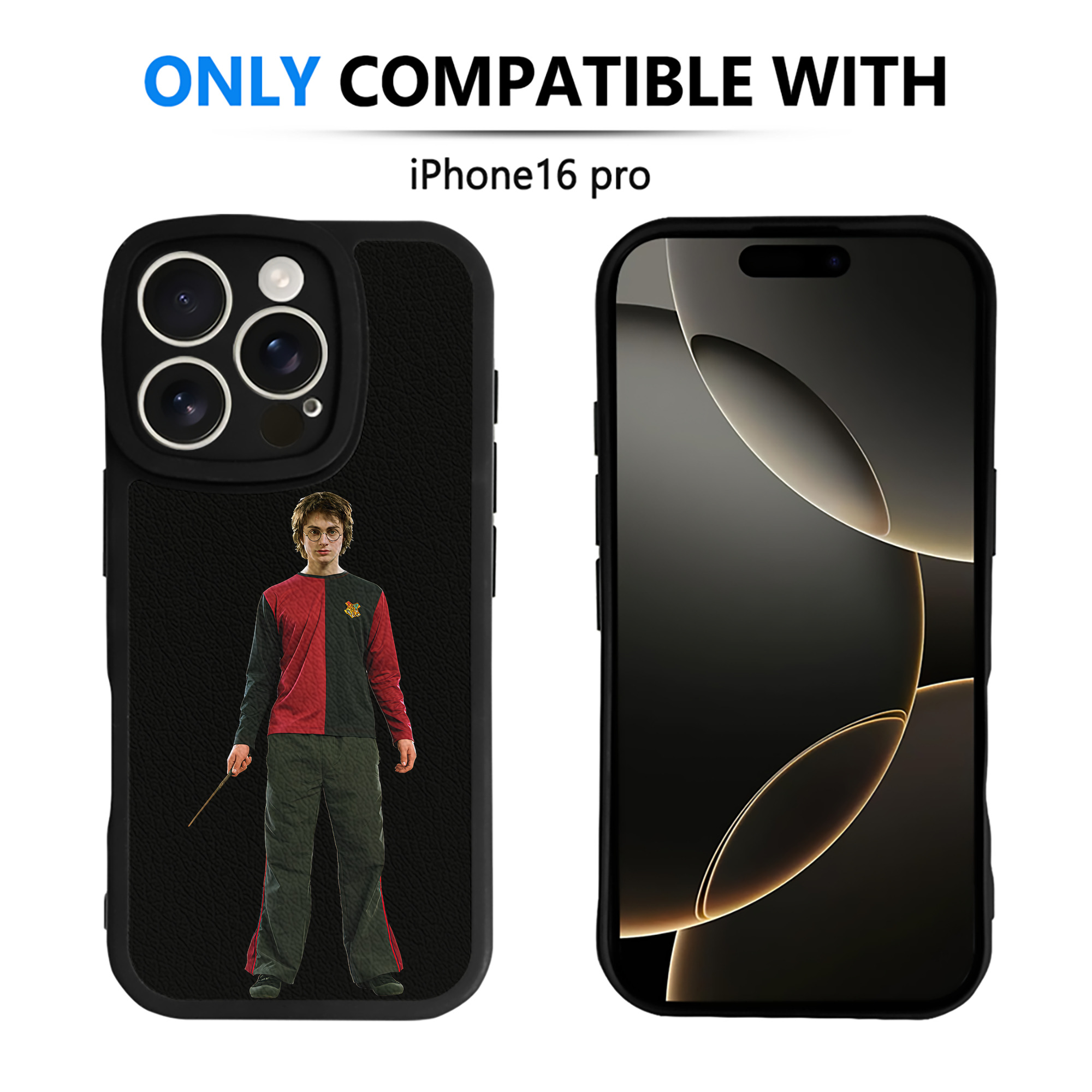 （画像用） Harry Potter ハリー・ポッターシリーズ 【iPhone 16シリーズ対応】シリコンスマホケース（レザー調） 材質：シリコン